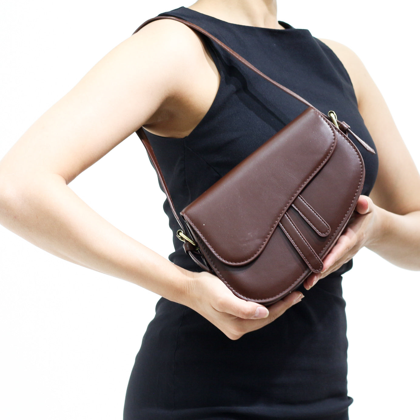 Kyanite minimalist flap crossbody bag