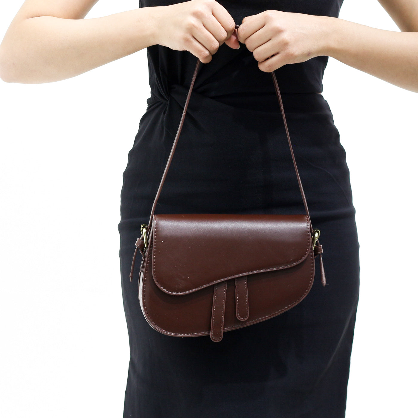 Kyanite minimalist flap crossbody bag