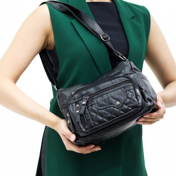 Howlite classic multi-pocket crossbody bag in