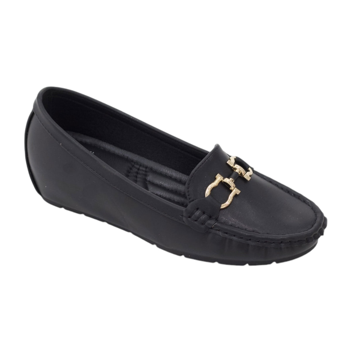 Rosel comfort 3.5cm wedge moc with a twist of gold detailed trim