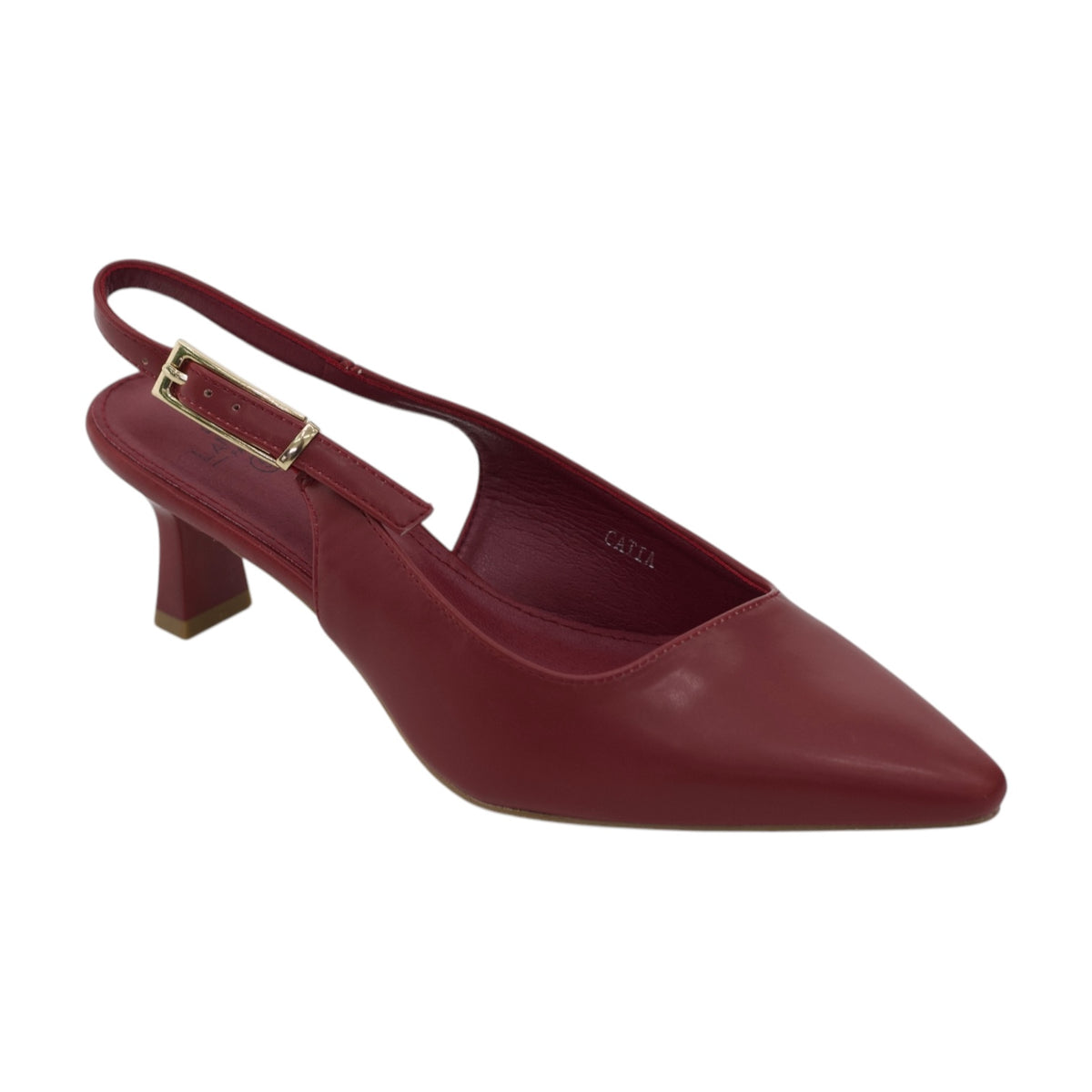 Catia patent pu 5cm heel sling back court