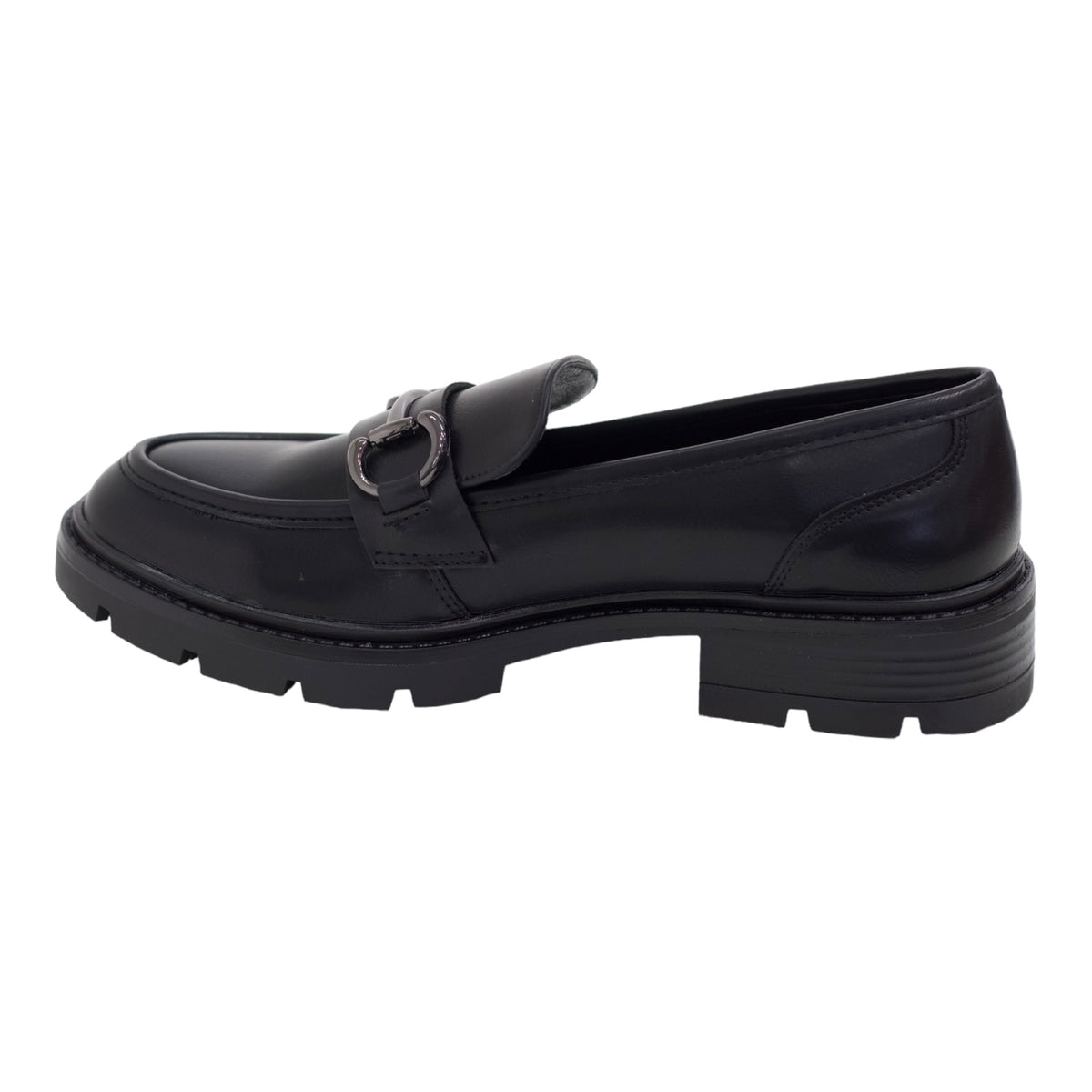 Franoli loafer chuncky with two circle black