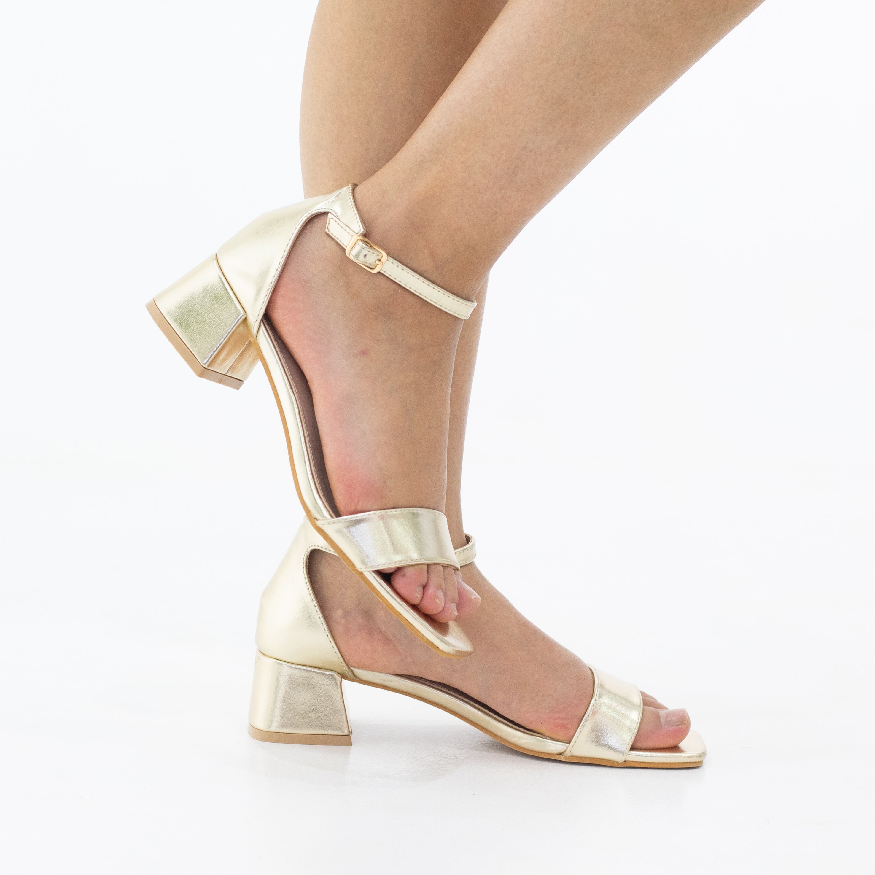 Elite 4.5cm block heel strappy sandal
