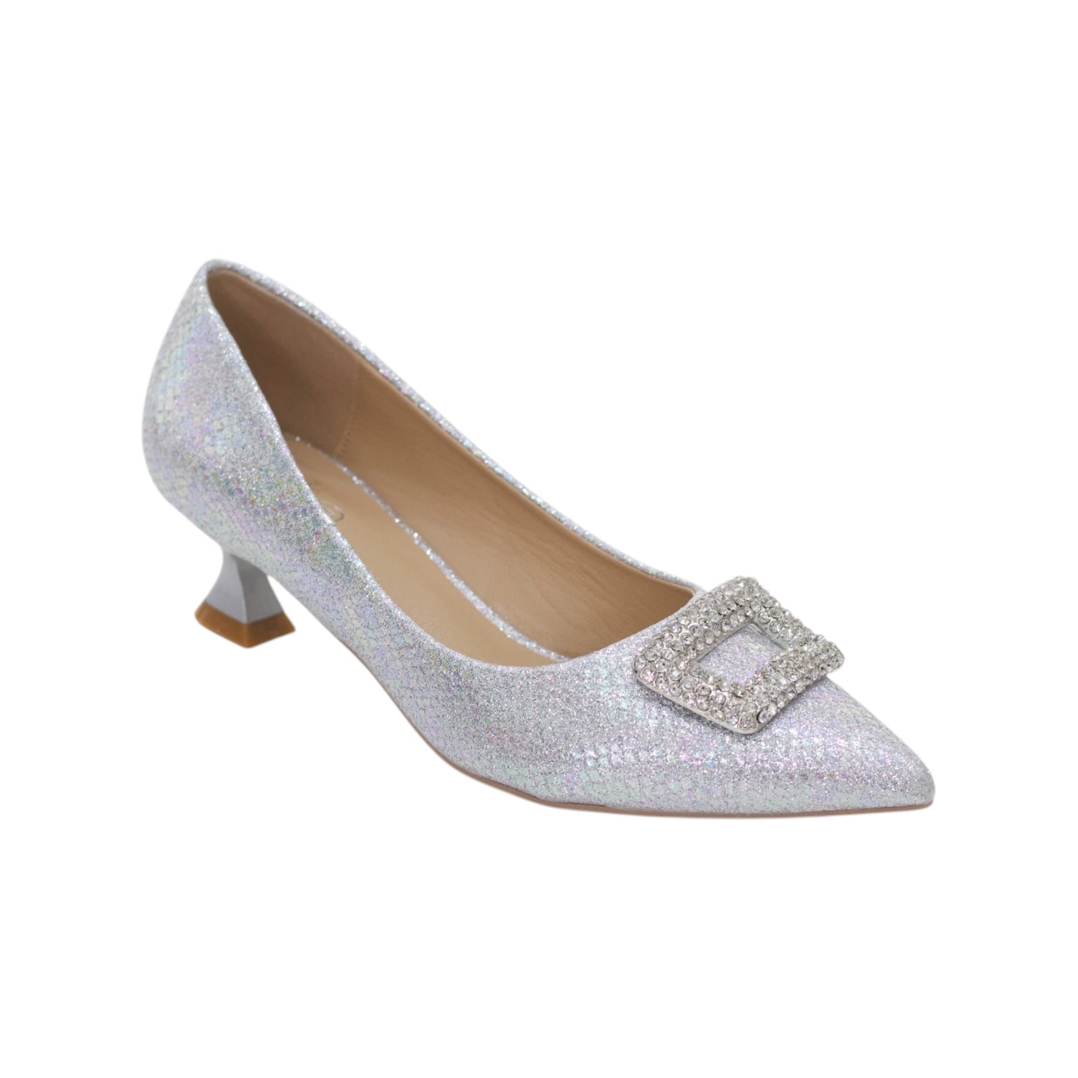Maura 4.5cm kitten heel court shoes with a reg crystal-embellished trim