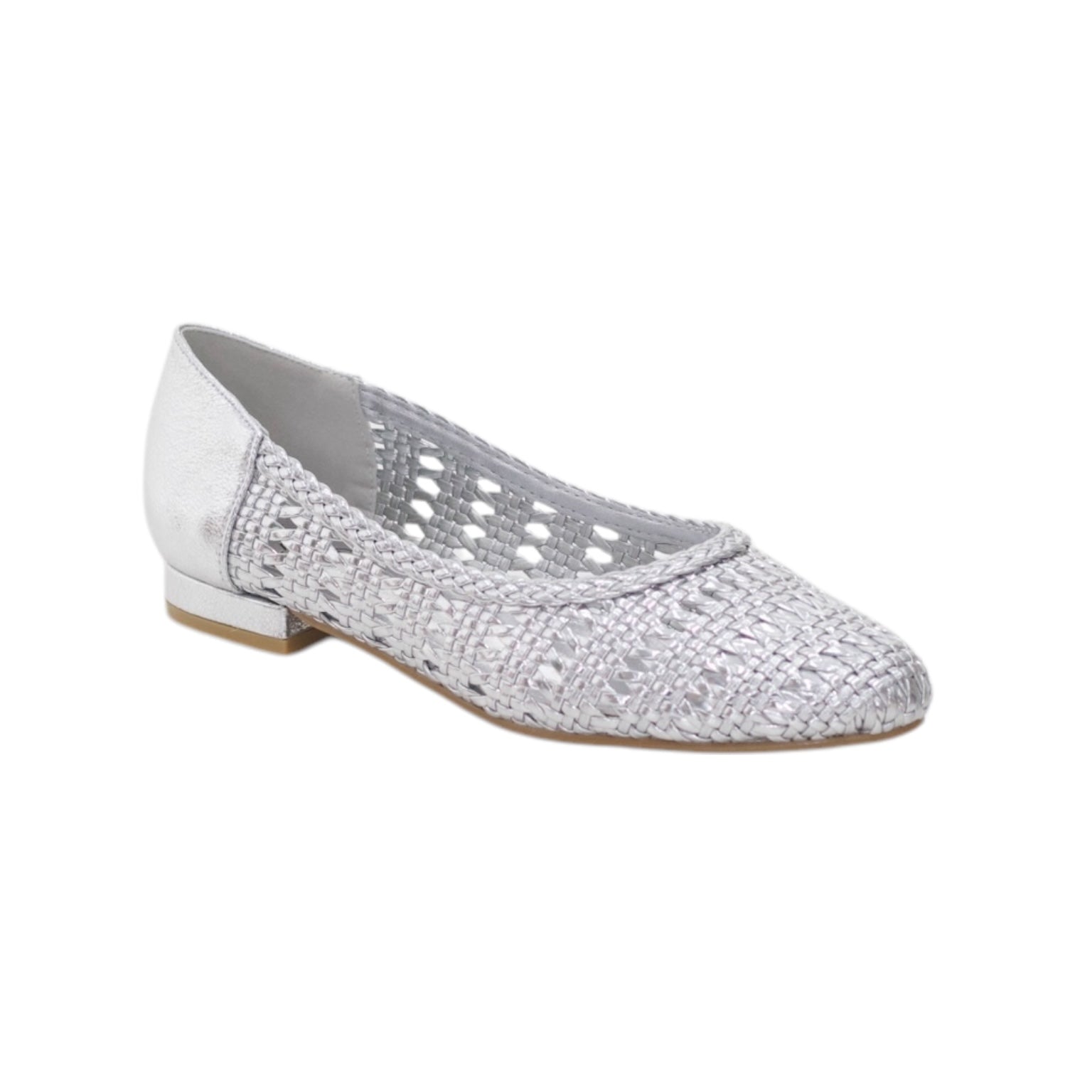 Preja pleated net-designed comfort 1.5cm heel pump
