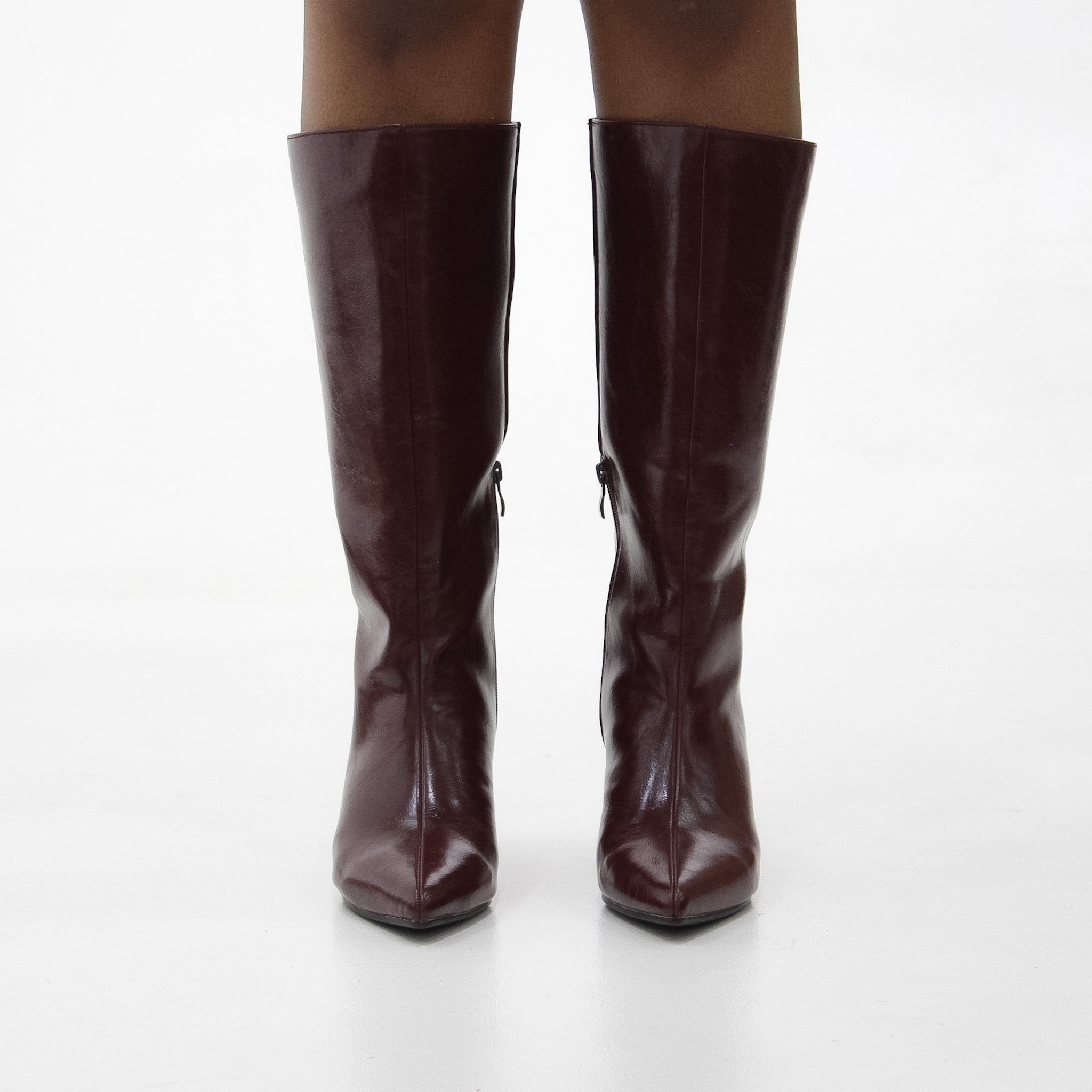 Bogna pointy toe long boot on 6cm heel