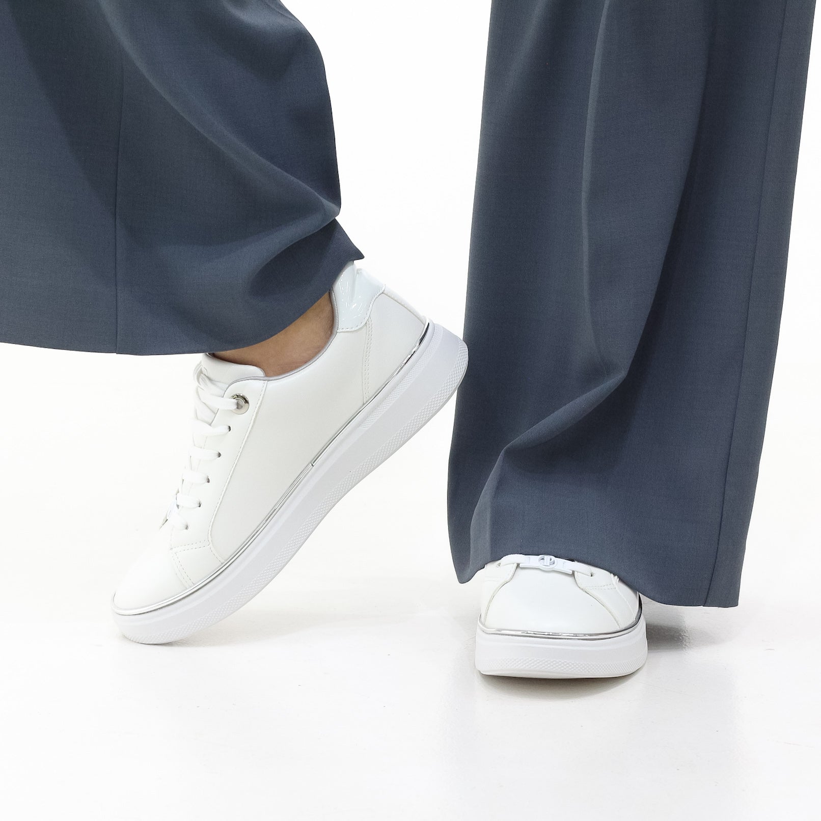 Karsyn lace-up sneakers with gold trim