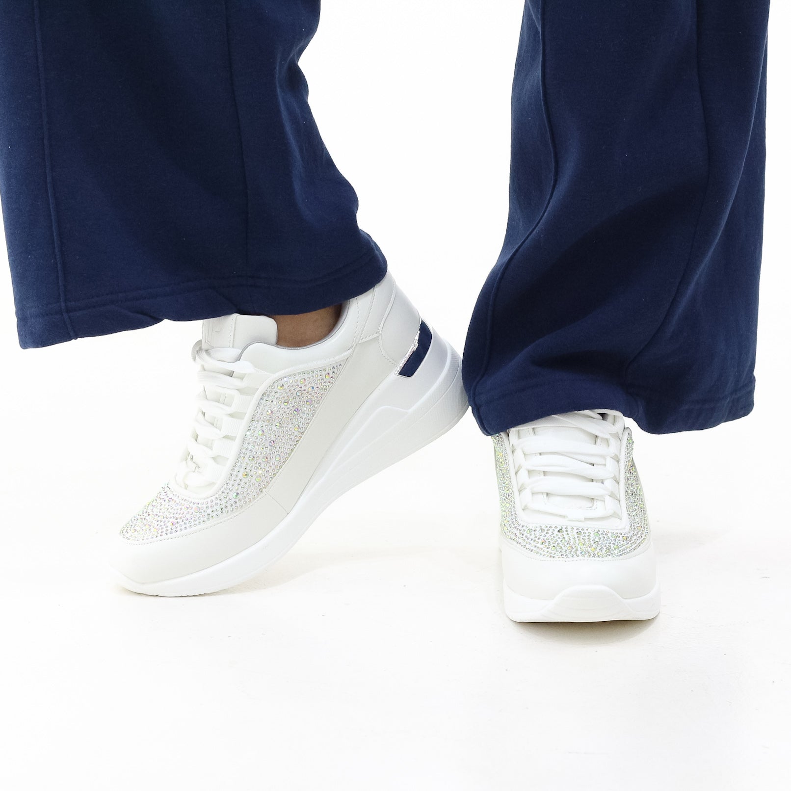 Almeda diamante embellished lace-up sneaker