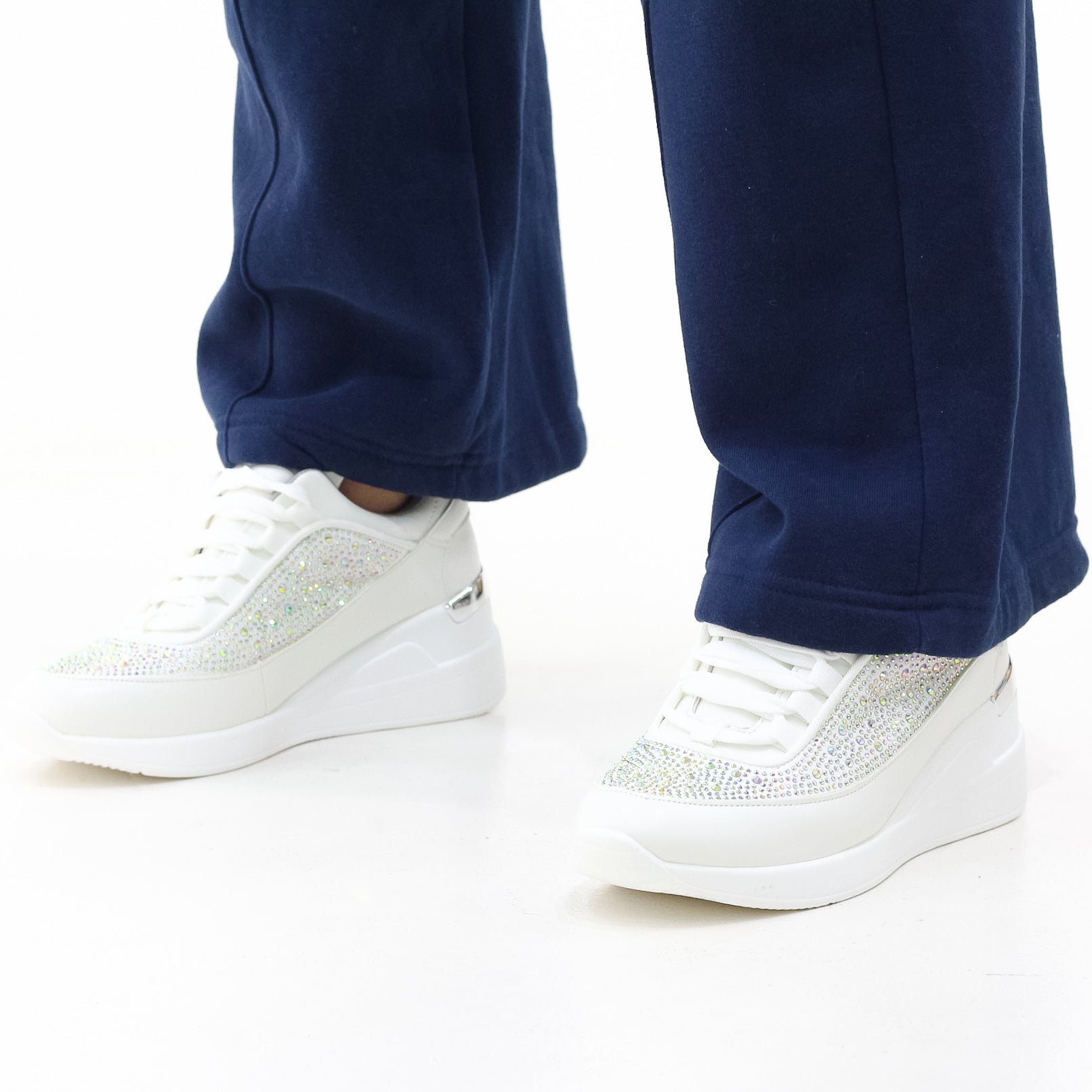 Almeda diamante embellished lace-up sneaker