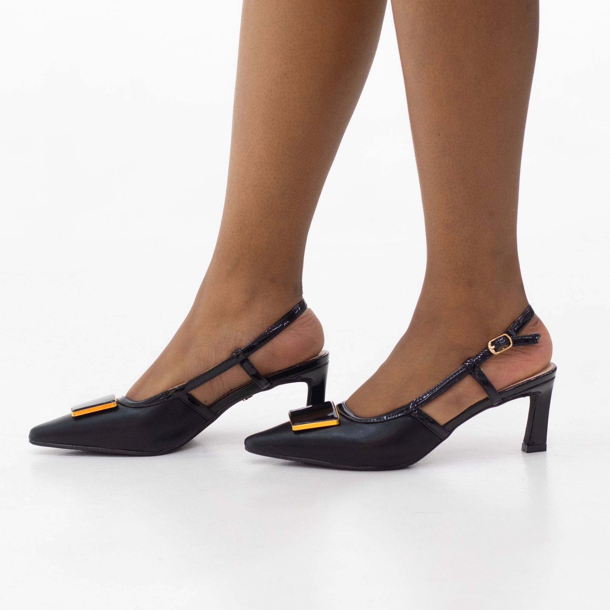 Musk slingback 6.5 cm heel with pointed toe