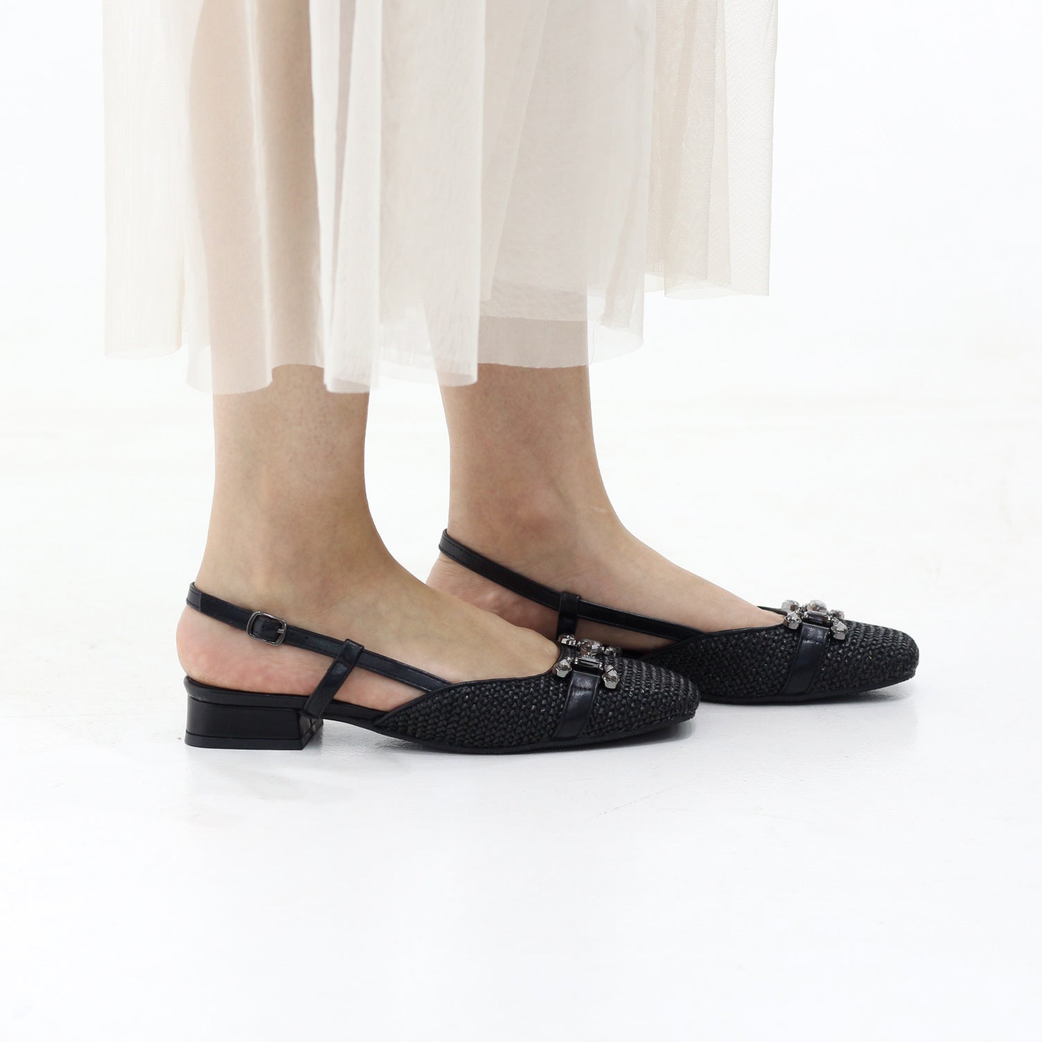Cloud Low block heel slingback