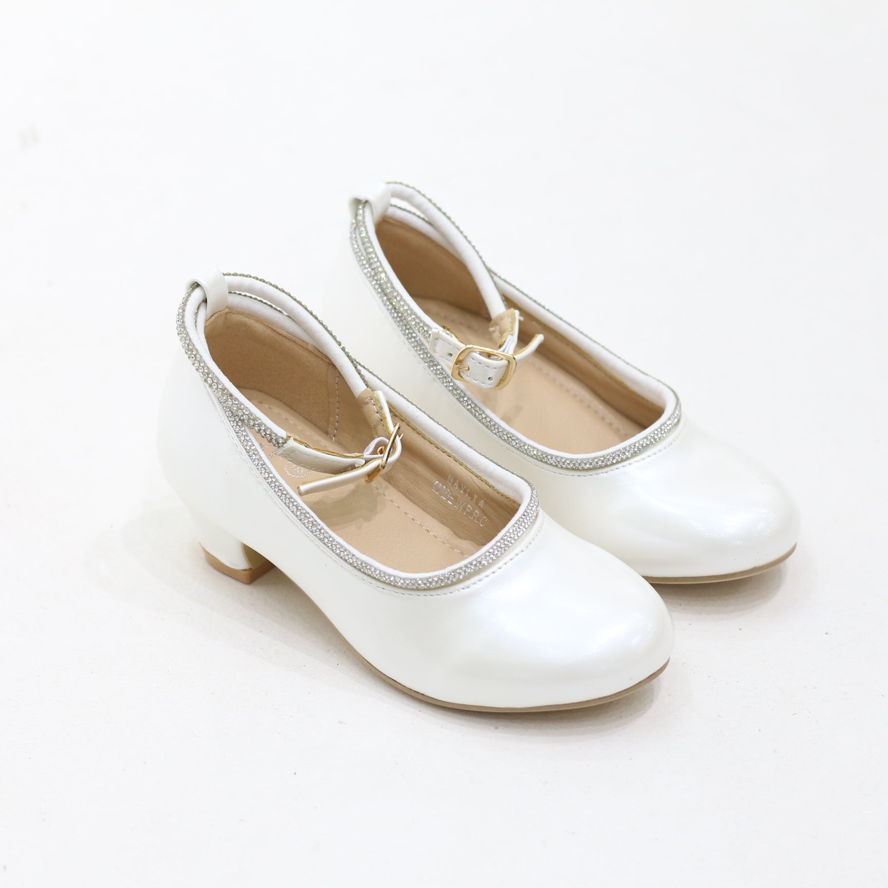Haylia elegant infant girls ankle-strap pumps