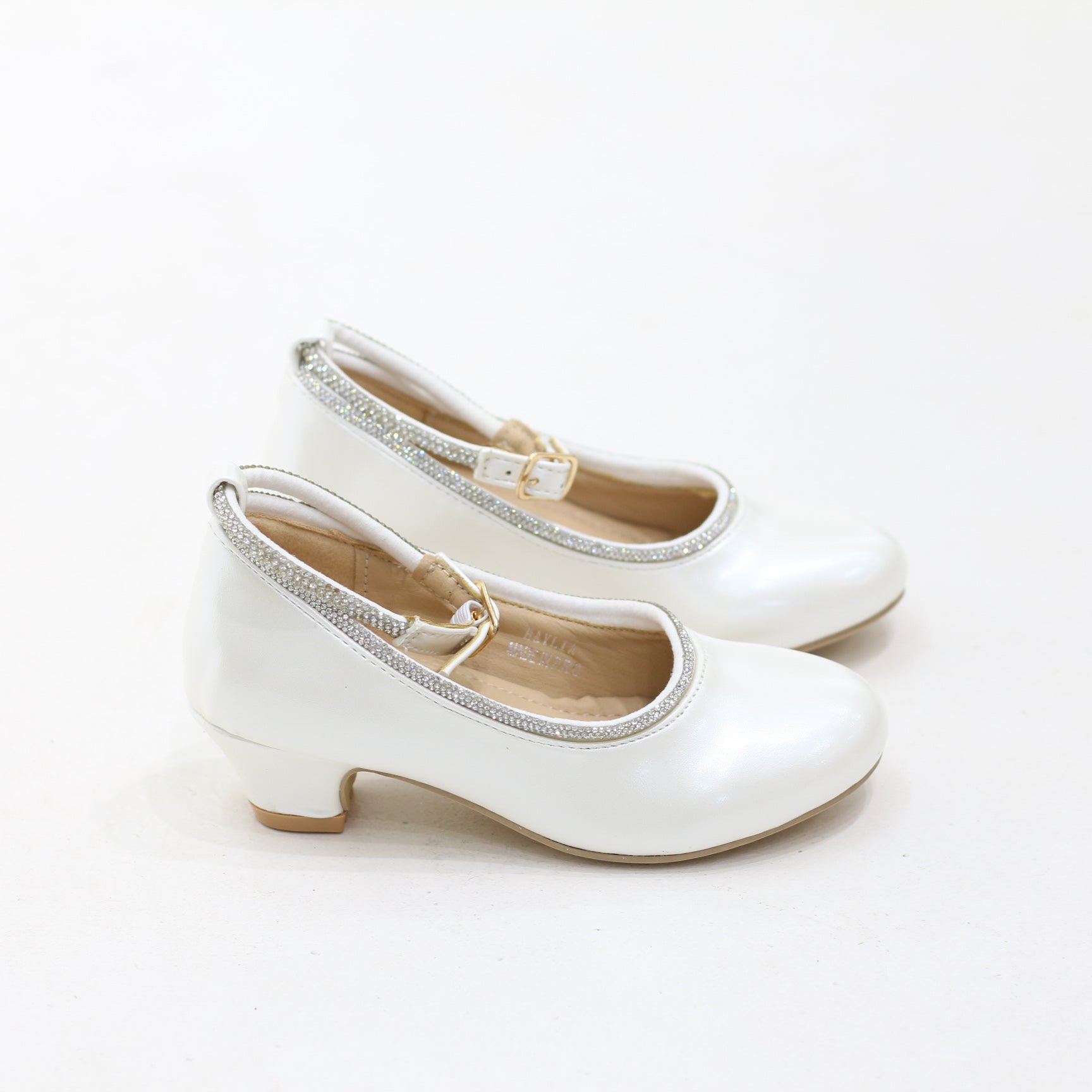 Haylia elegant infant girls ankle-strap pumps