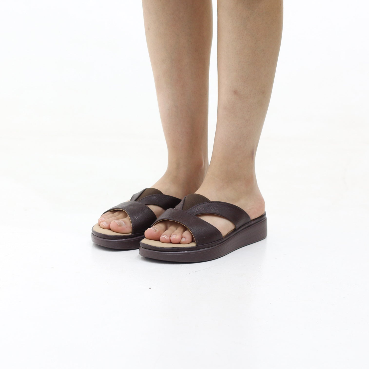 Patsi wedge sandals criss-cross strap