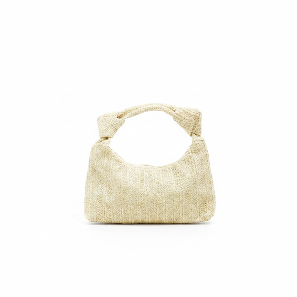 Chromite bag woven shoulder bag with knotted handle