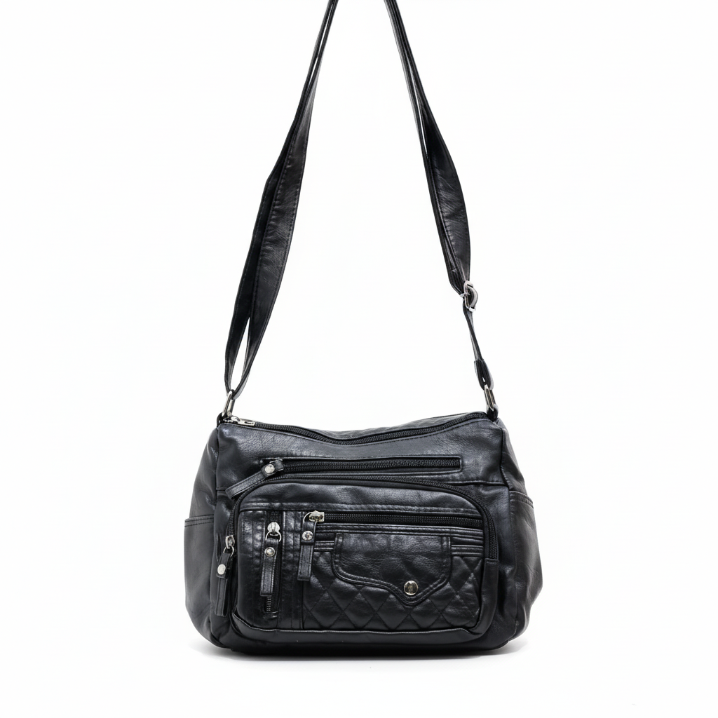 Howlite classic multi-pocket crossbody bag in