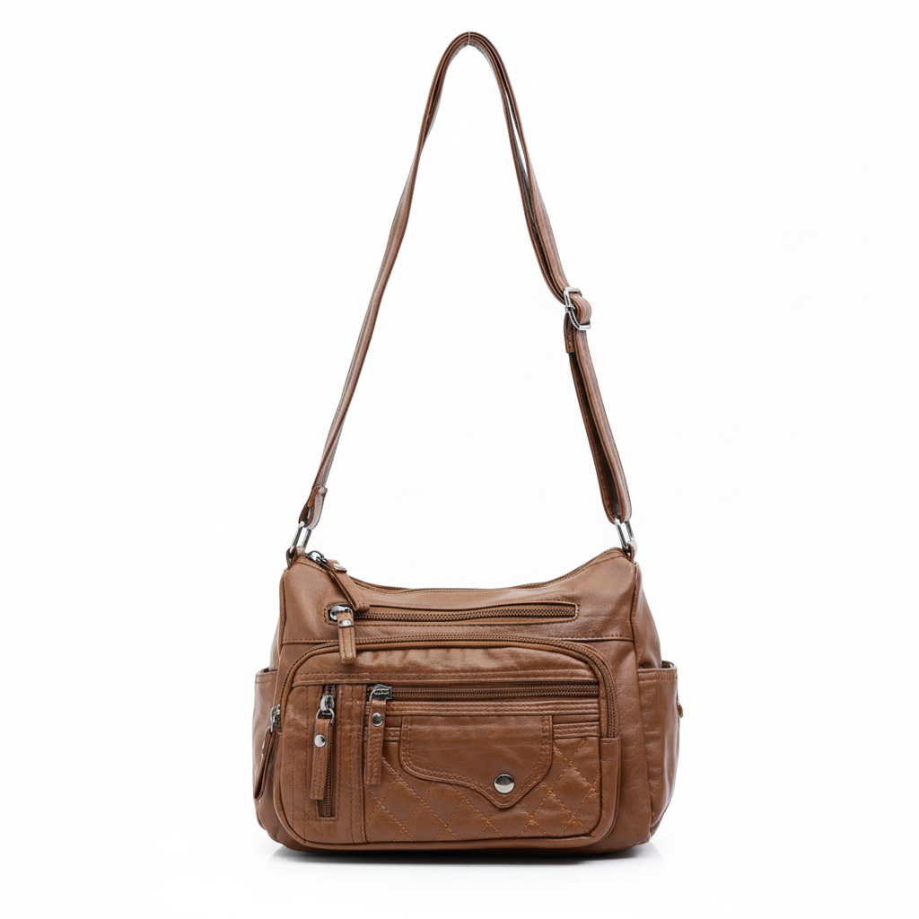 Howlite classic multi-pocket crossbody bag in