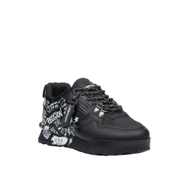 Urbanart Play1 print black  men’s sneakers
