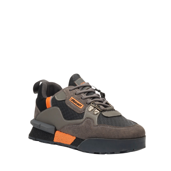 Urbanart PLAY3 faux nubuck / print black men’s sneakers