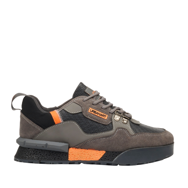 Urbanart PLAY3 faux nubuck / print black men’s sneakers