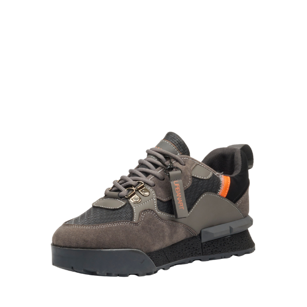 Urbanart PLAY3 faux nubuck / print black men’s sneakers