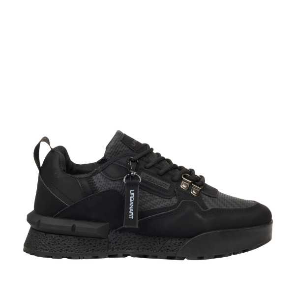 Urbanart PLAY3 faux nubuck / print black men’s sneakers