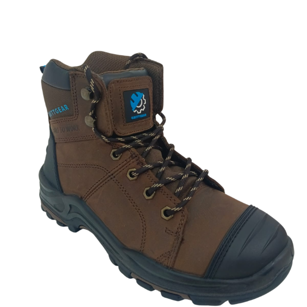 Grittwear Flint S3 crazy horse leather boots with protective toe