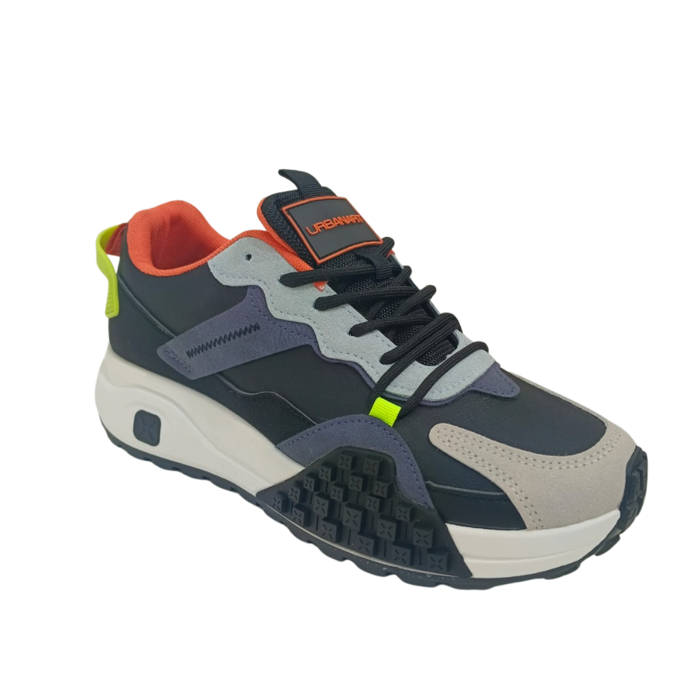 Urbanart Redo 4 faux nubuck / faux wax navy men’s sneakers
