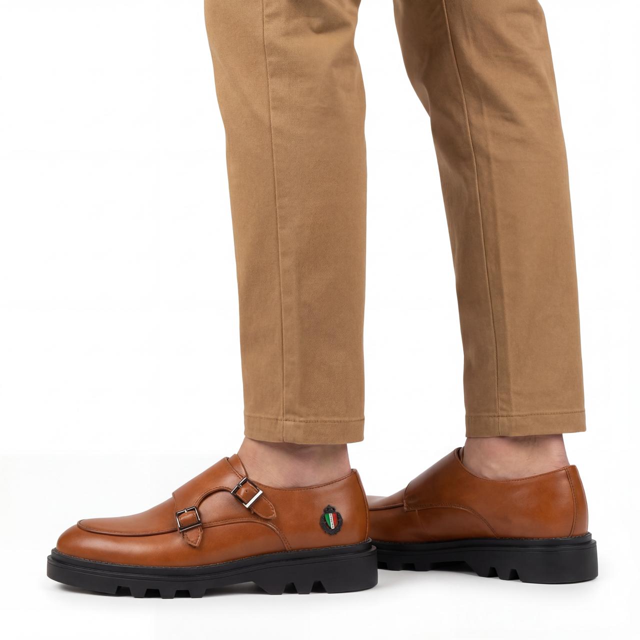 Mazerata VINCHEY30 faux leather tan men’s shoes