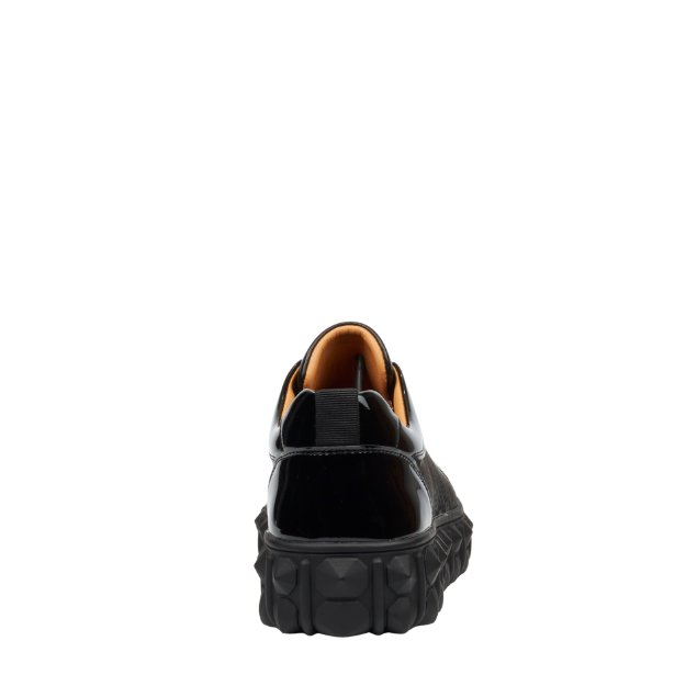 Mazerata Pigale37 faux patent/ snake black mens