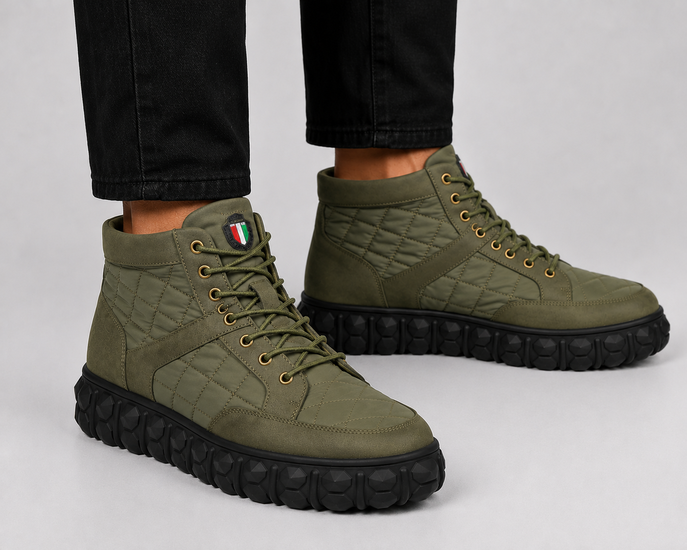 Mazerata Pigale9 faux nubuck men's sneakers