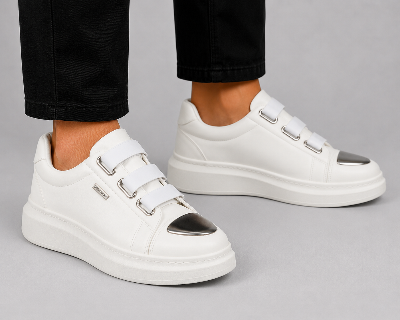 Urbanart Hype12 wax white men’s sneakers