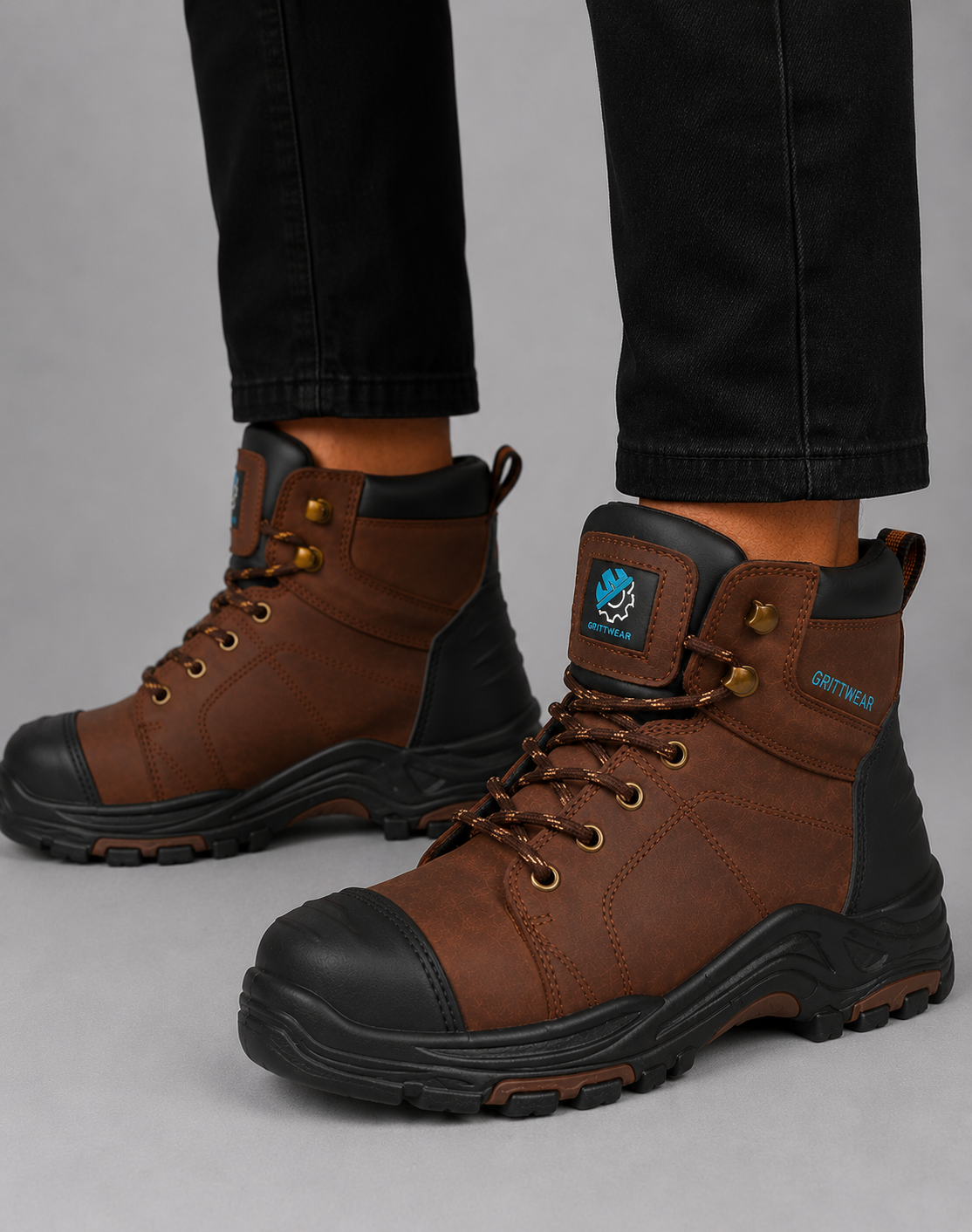 Grittwear Flint S3 crazy horse leather boots with protective toe