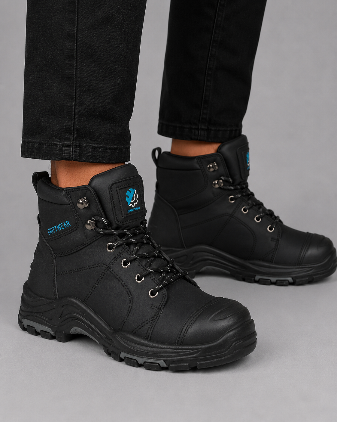 Grittwear Flint S3 crazy horse leather boots with protective toe