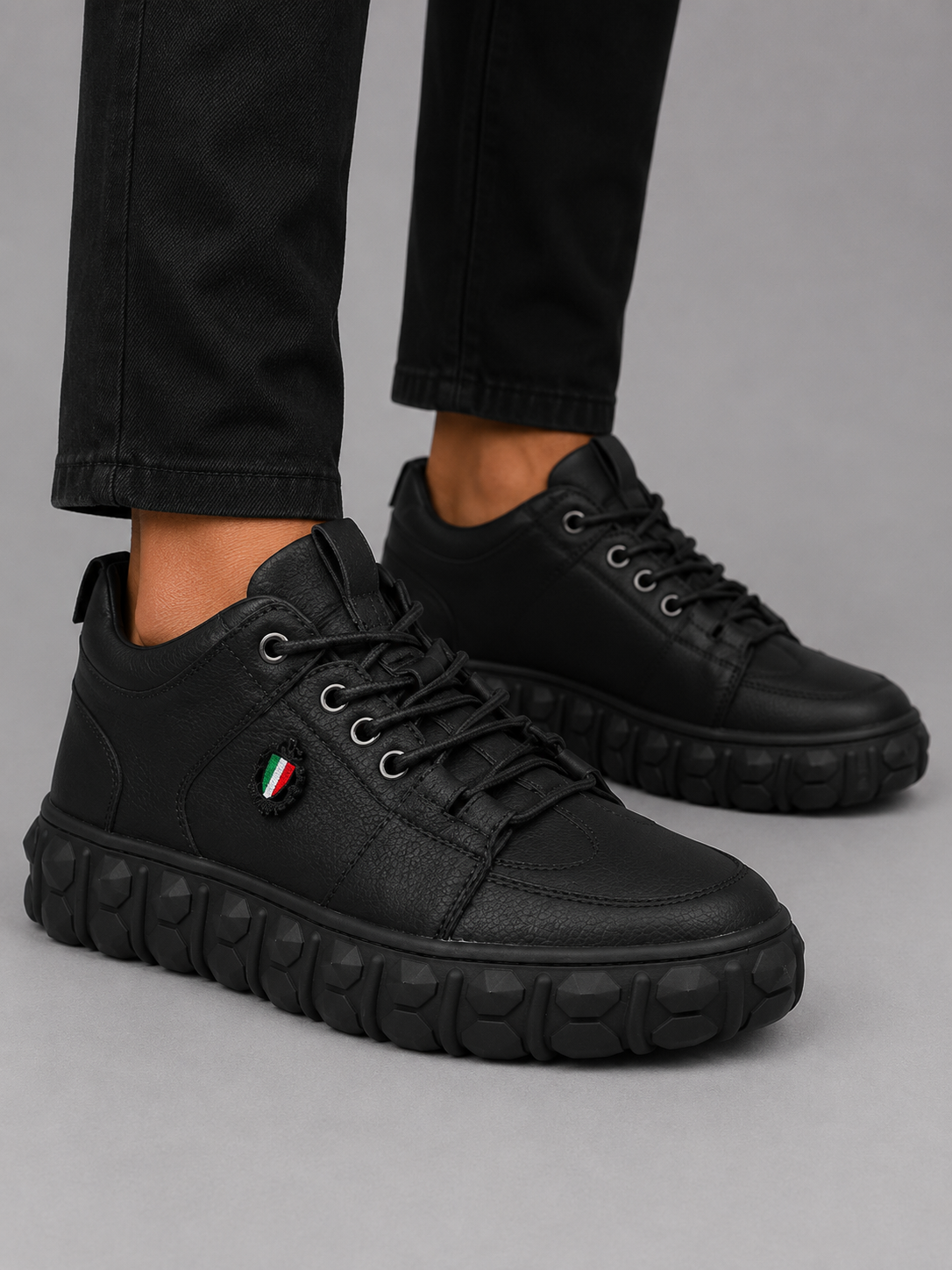 Mazerata Pigale1 faux nubuck men’s sneakers
