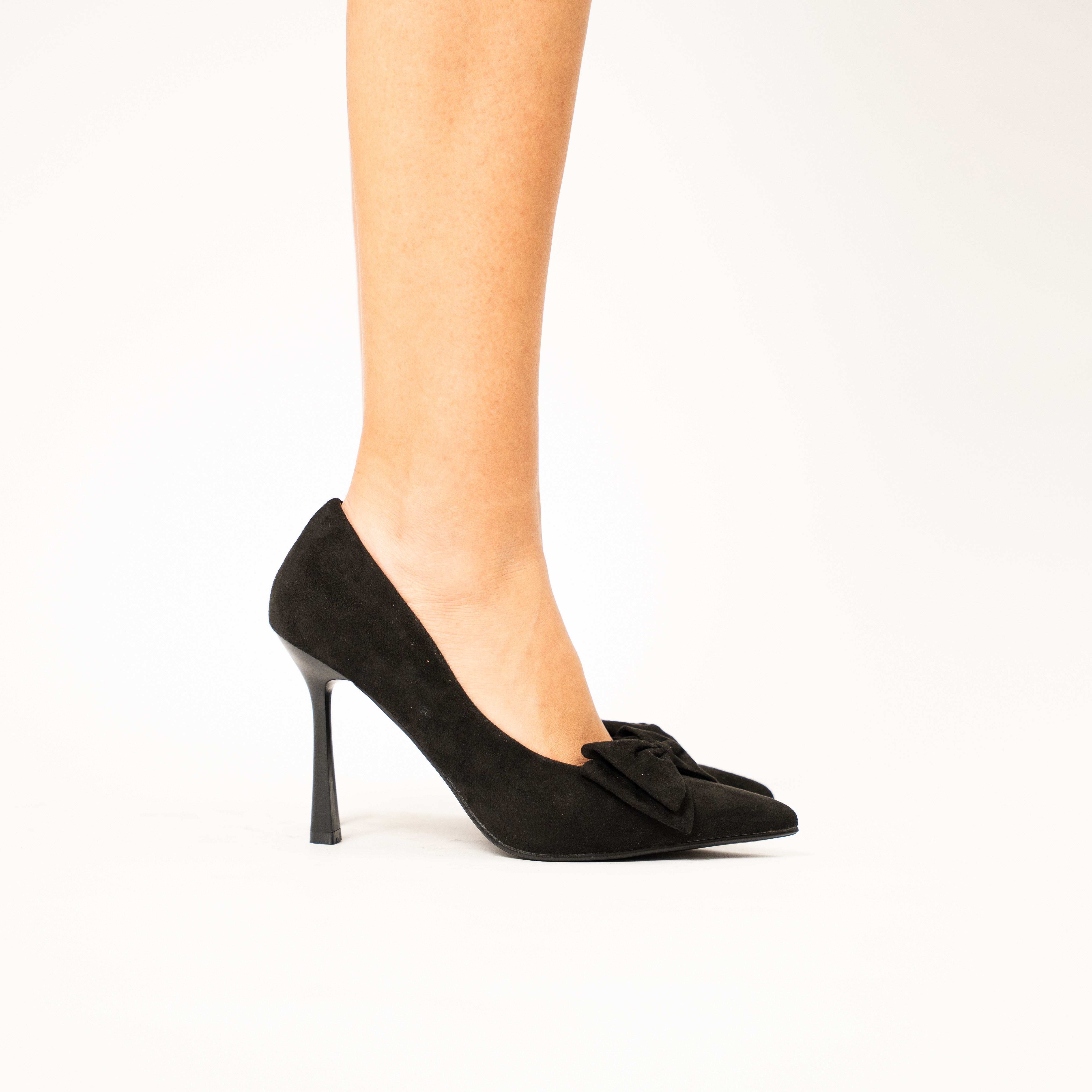 Holly women elegant bow pointed stiletto court heel