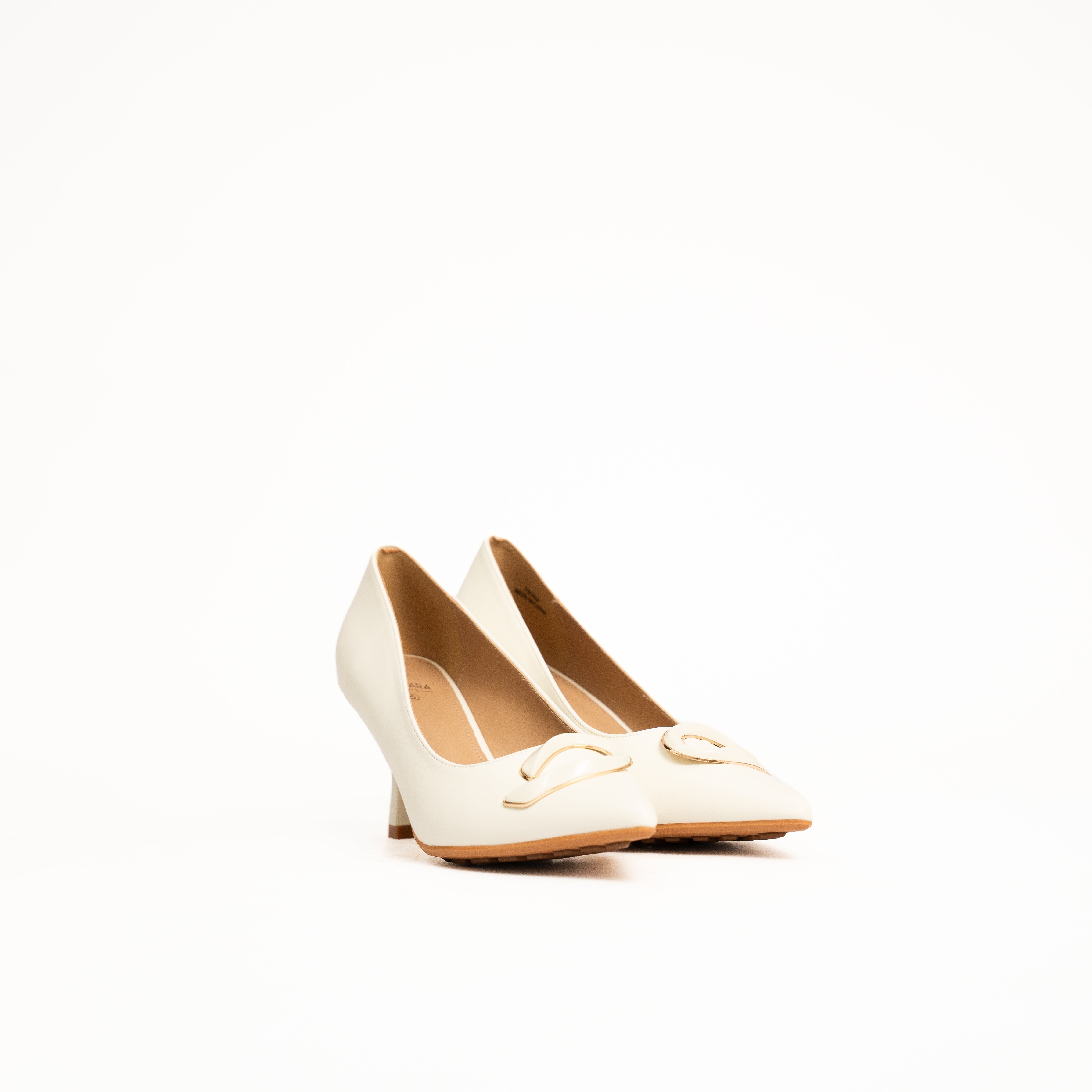 Trina women features elegant flared spool heel