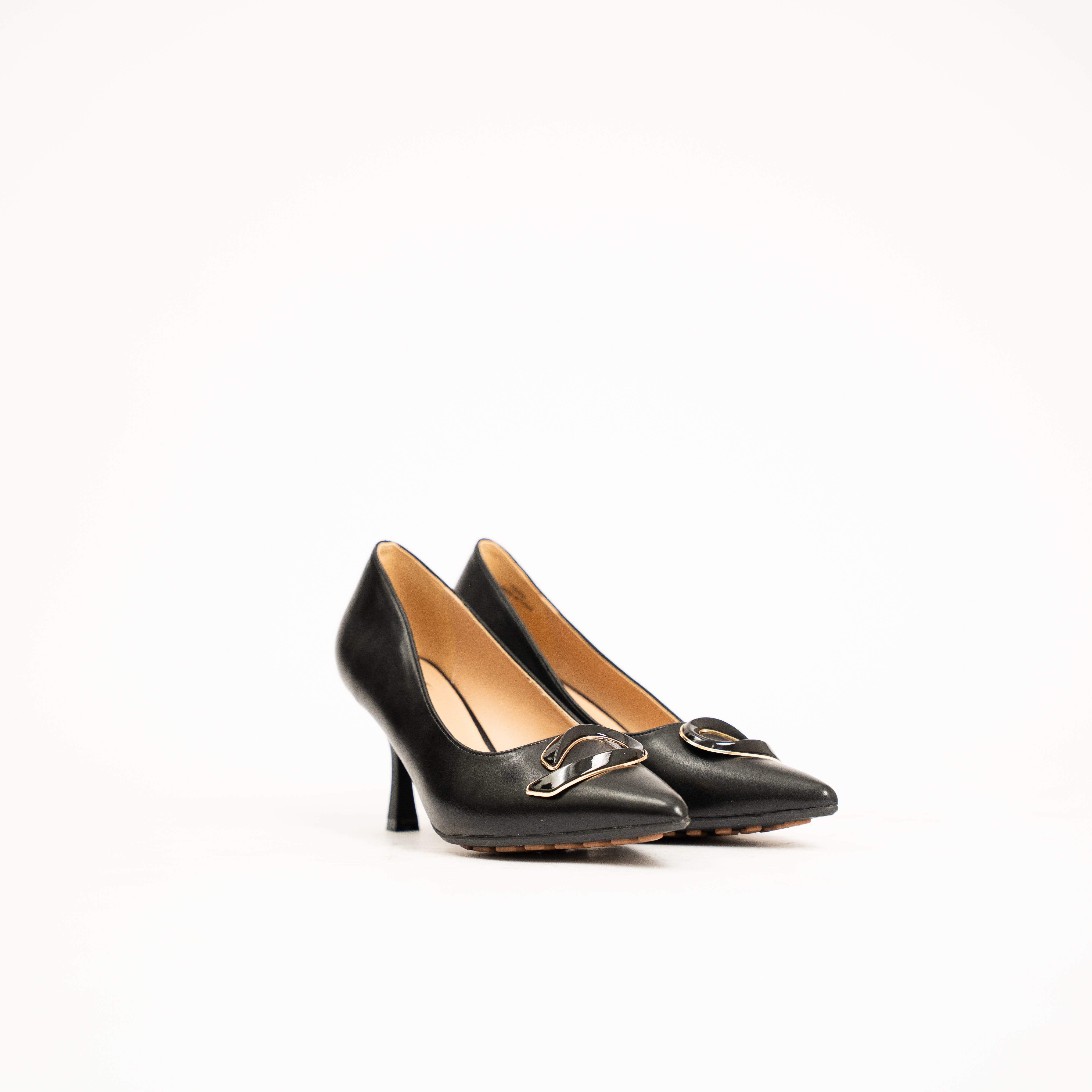Trina women features elegant flared spool heel