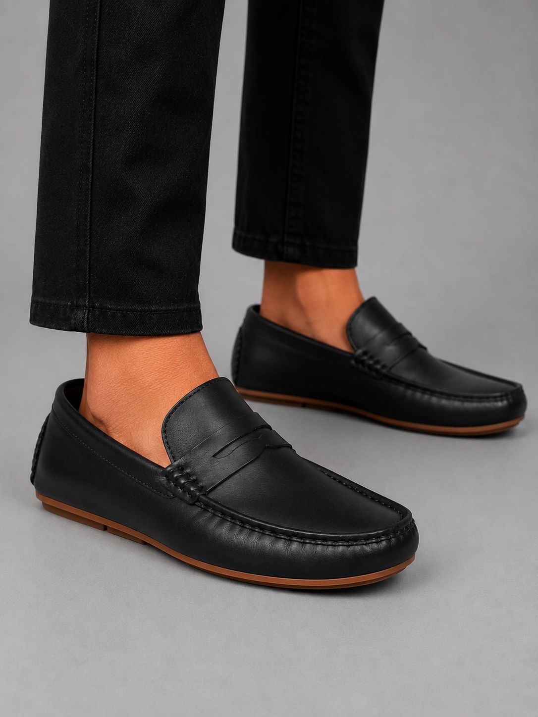Clark men comfortable leather loafers