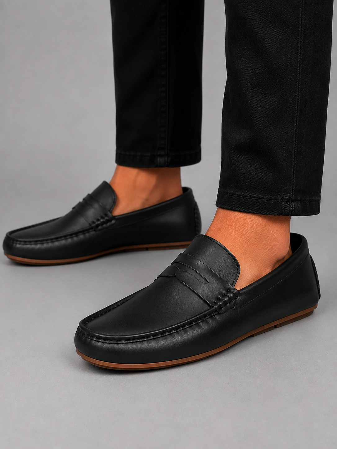 Clark men comfortable leather loafers