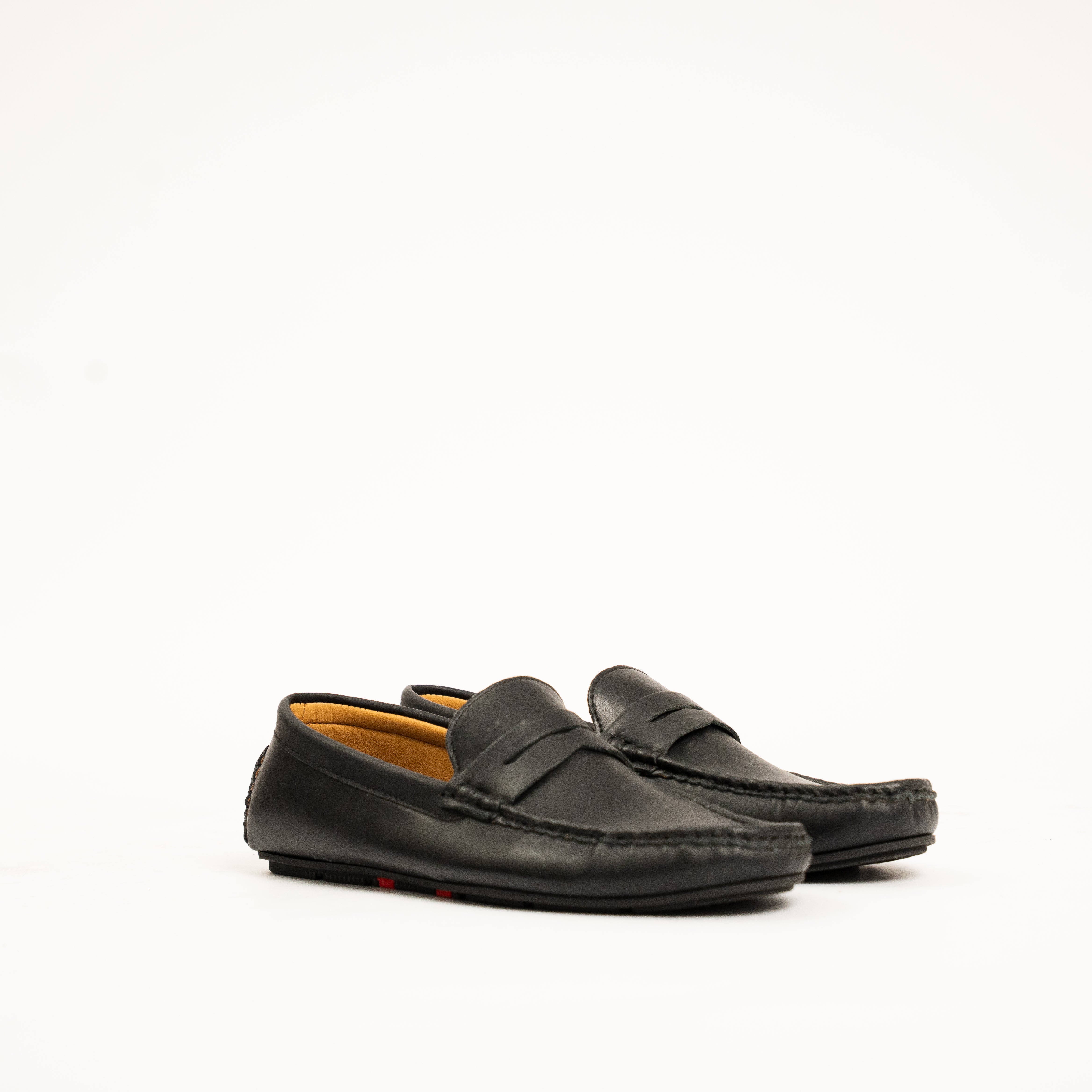 Grant men classic leather penny loafers