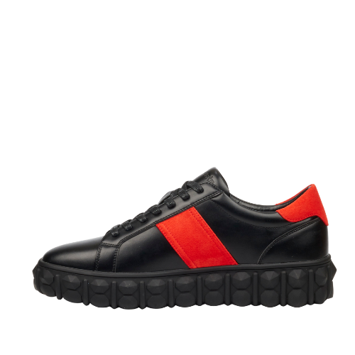 Mazerata Pigale29 faux wax/faux suede men's sneaker