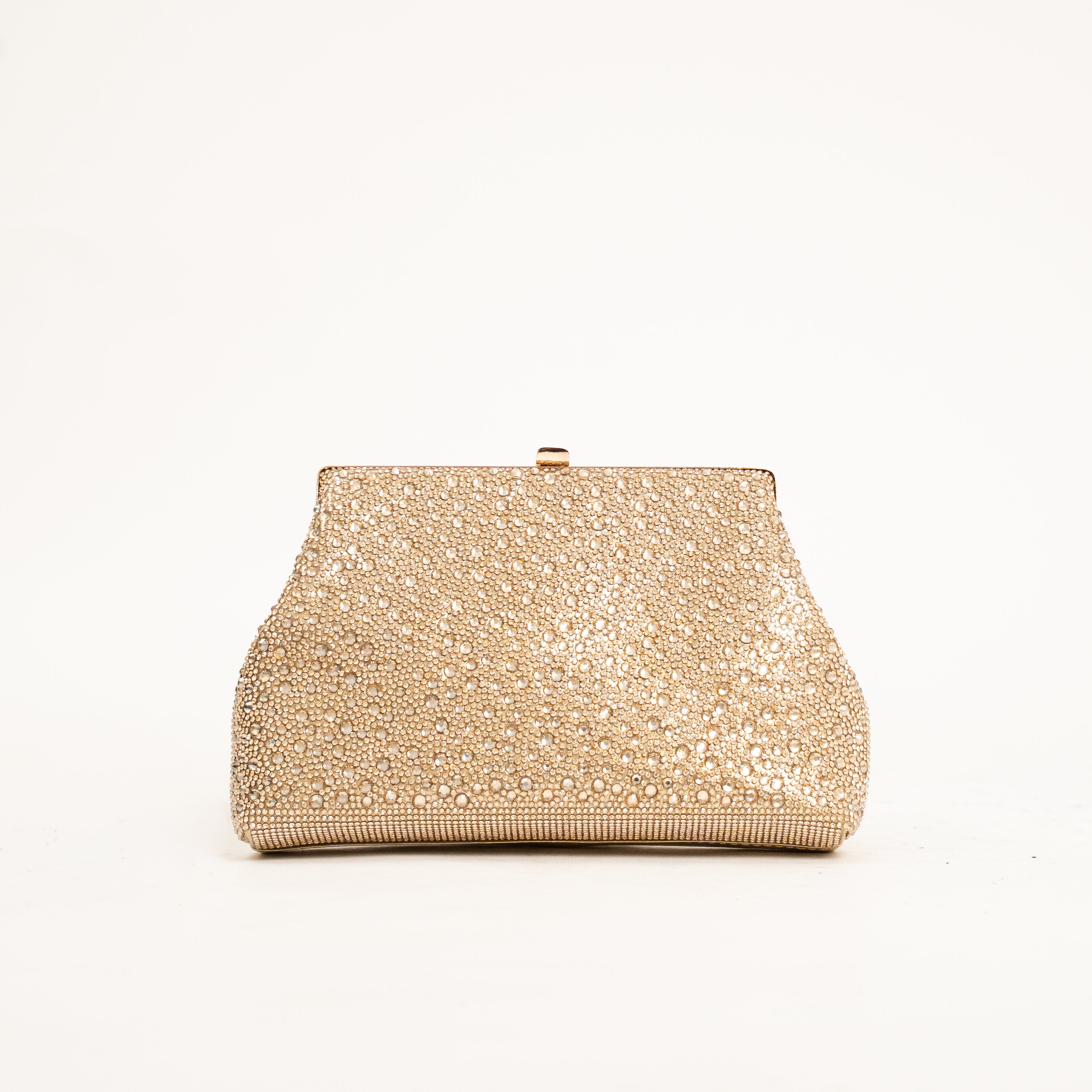 Coco glitter evening clutch with elegant detachable chain strap