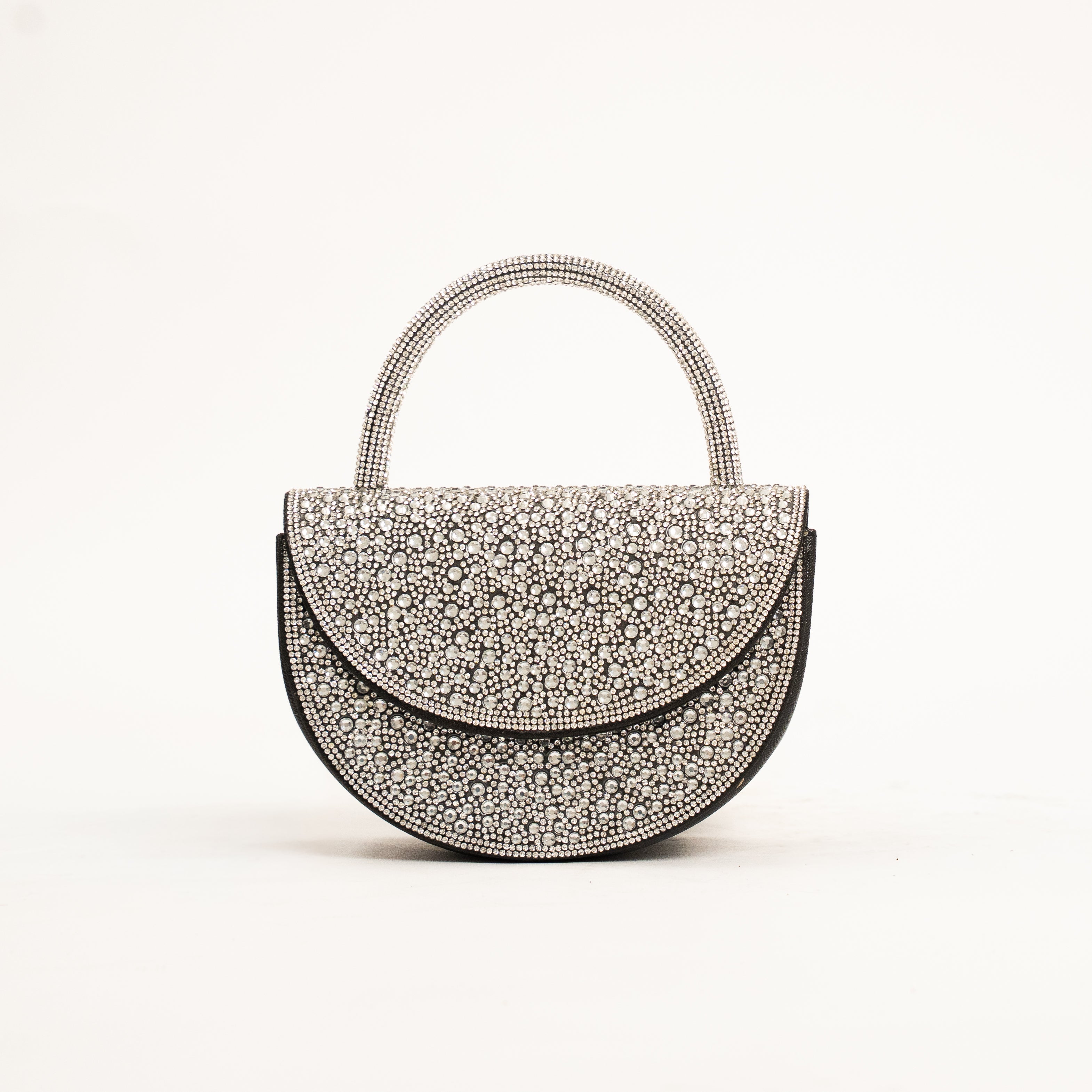 Dochess luxury crystal embellished top handle evening handbag