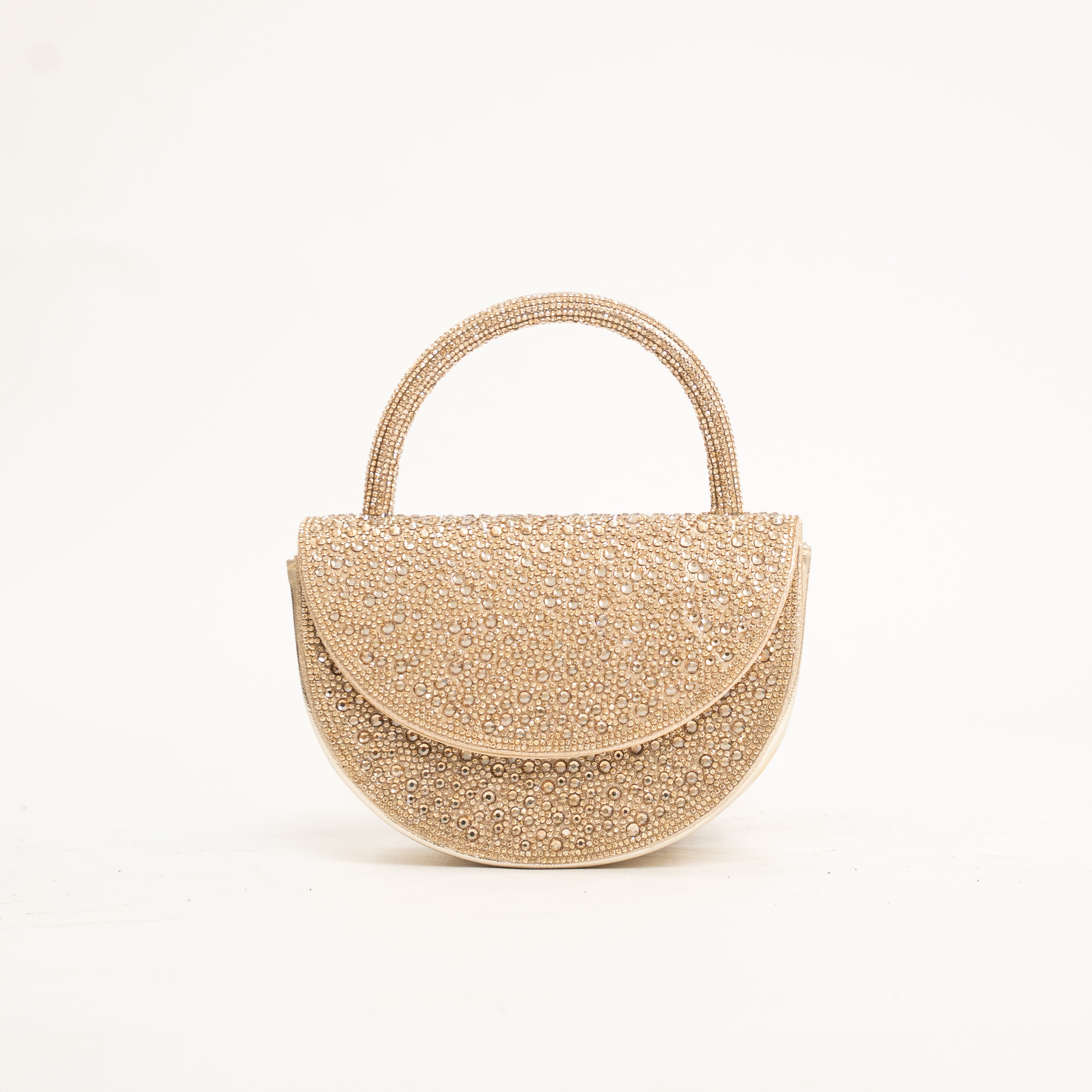 Dochess luxury crystal embellished top handle evening handbag