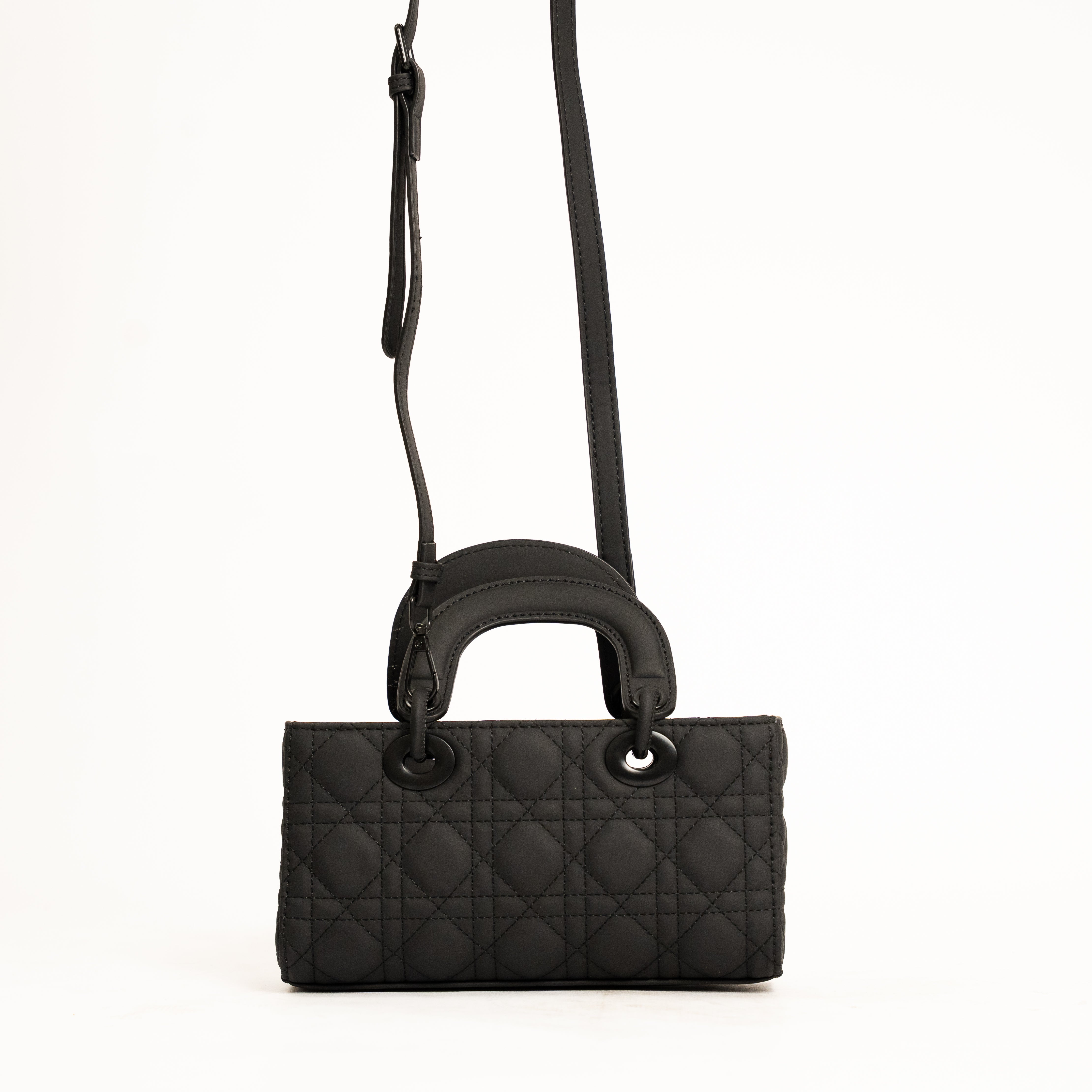 Revia elegant quilted mini top-handle crossbody bag