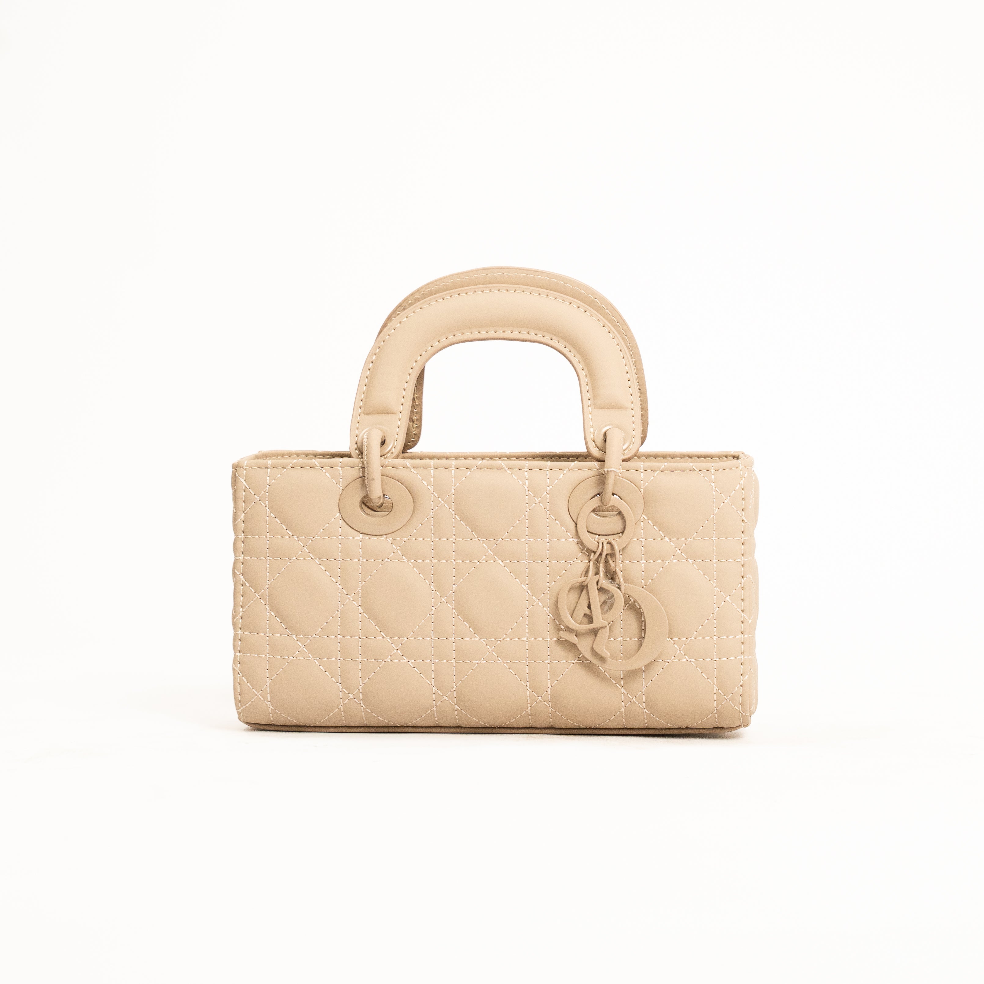Revia elegant quilted mini top-handle crossbody bag