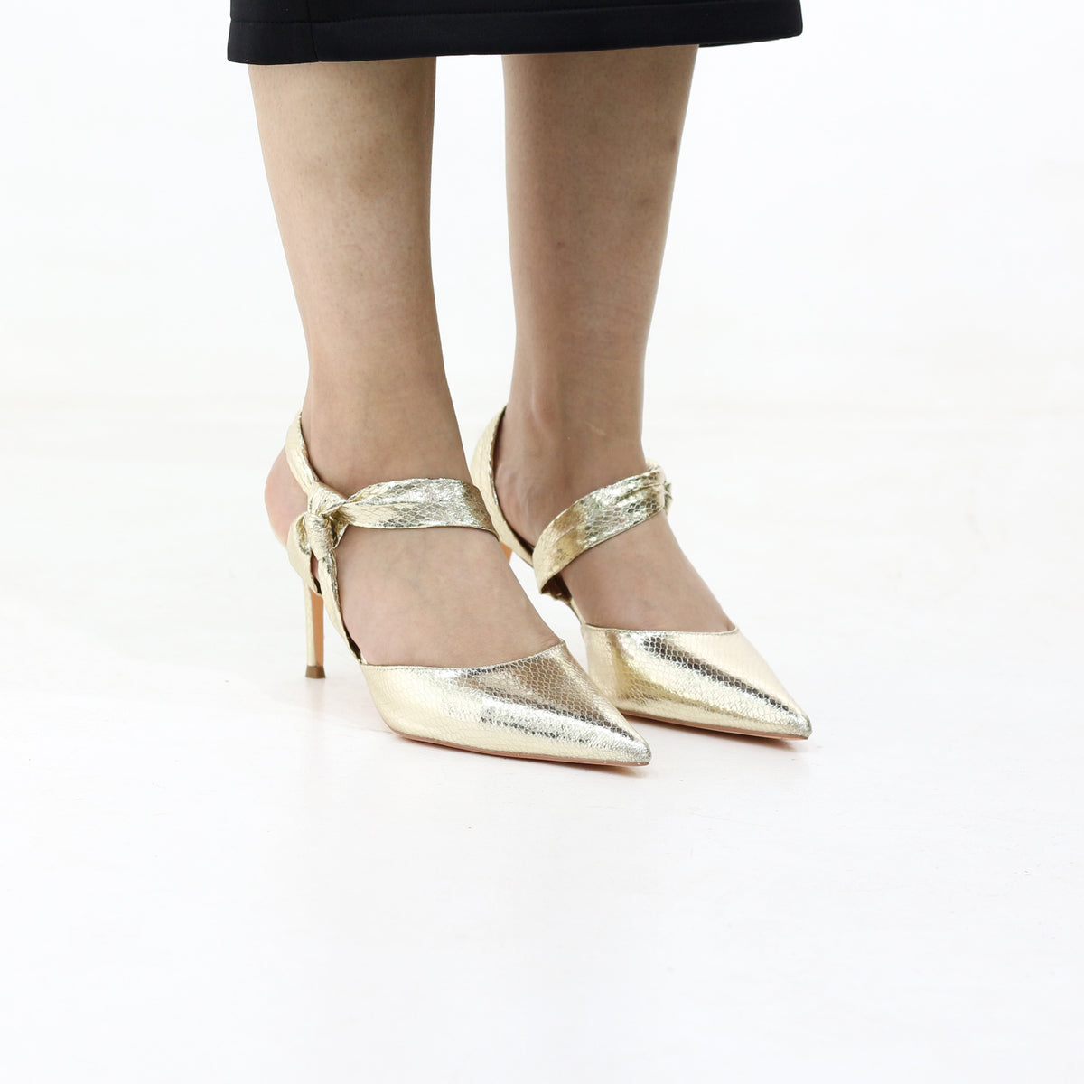 Kenna stiletto 8.2cm heel with metallic finish