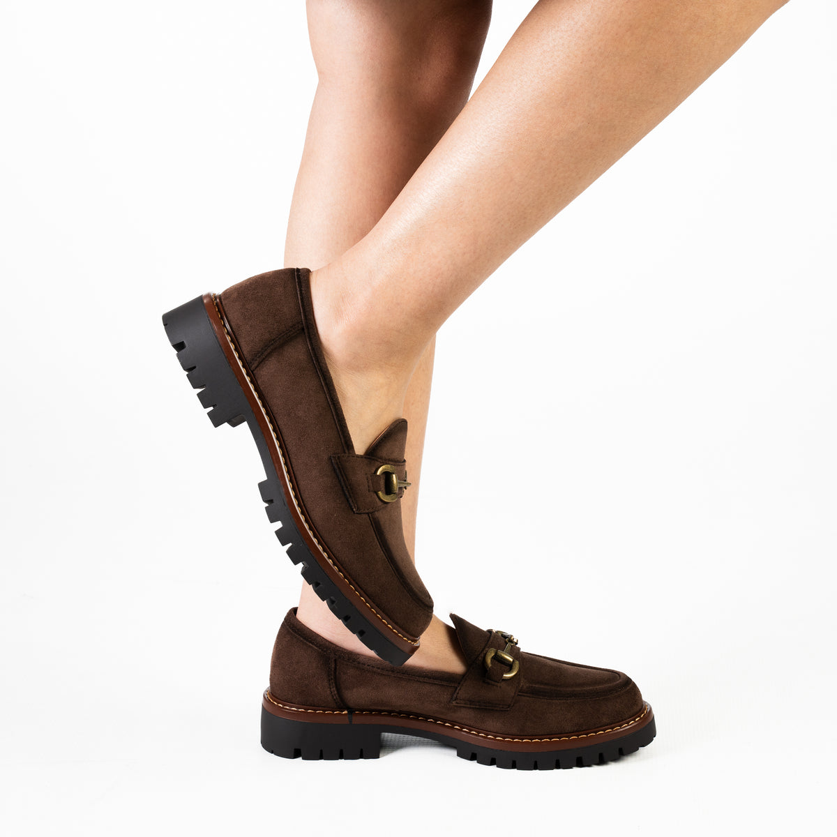 Dolce women’s classic leather loafers with tassels