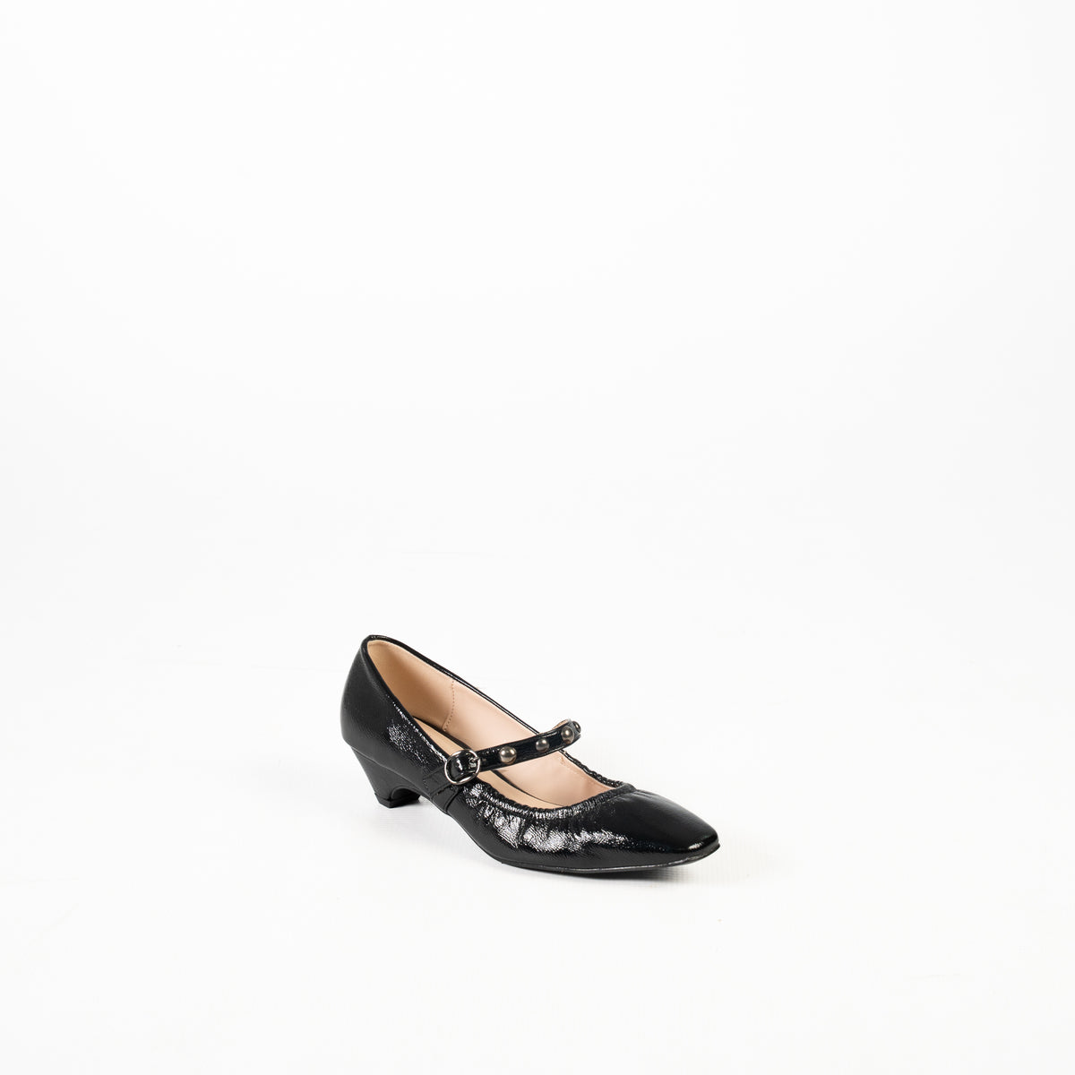 Mitra Women's  pointed toe patent stiletto pumps